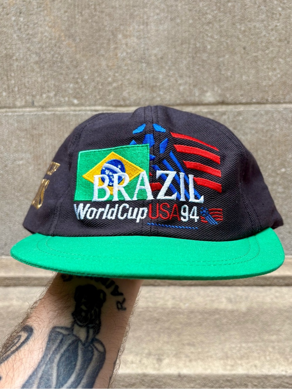 Brazil VTG 1994 FIFA USA World Cup strapback hat OSFA